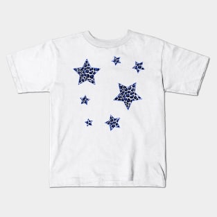 Blue Cheetah Stars Pack Kids T-Shirt